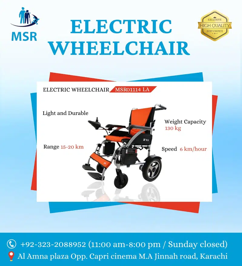 Aluminum Electric Wheelchair Price in Pakistan